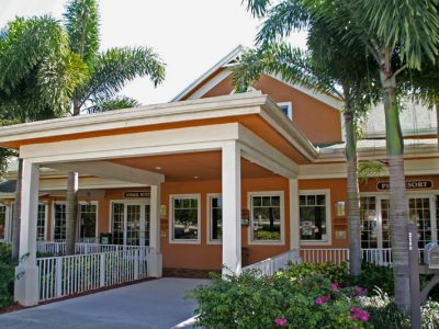 The entry to the Resort