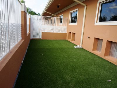The outside area included in the VIP suites